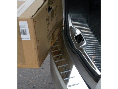 Hyundai i30 (07-) накладка на задний бампер с силиконовыми вставками, к-кт 1шт.