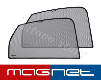 Peugeot 3008 (2009-2016) комплект бескрепёжныx защитных экранов Chiko magnet, задние боковые (Стандарт)
